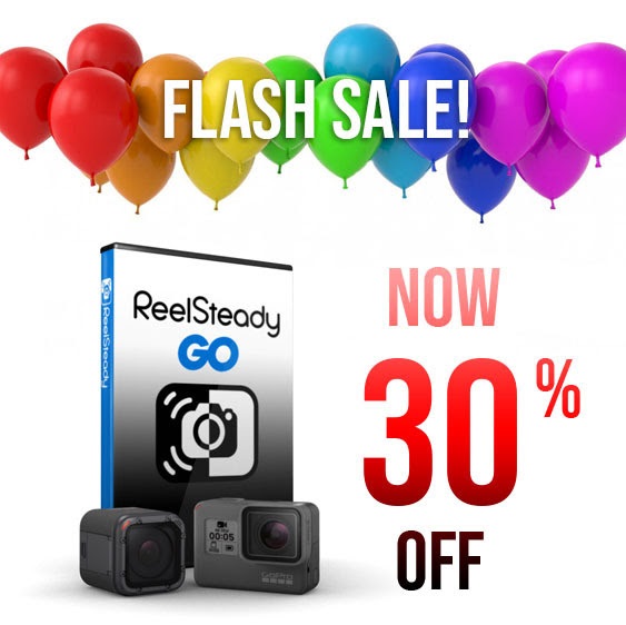 Bon plan : -30% sur ReelSteady GO pour stabiliser vos vidéos GoPro