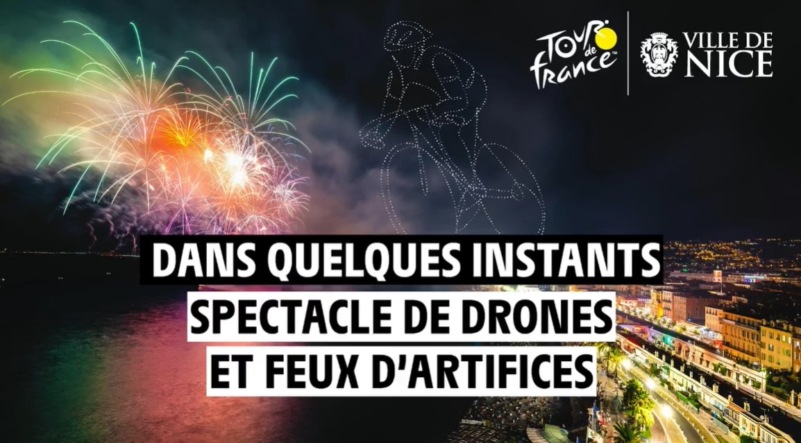 La Grande Arrivée du Tour de France à Nice avec des drones FPV