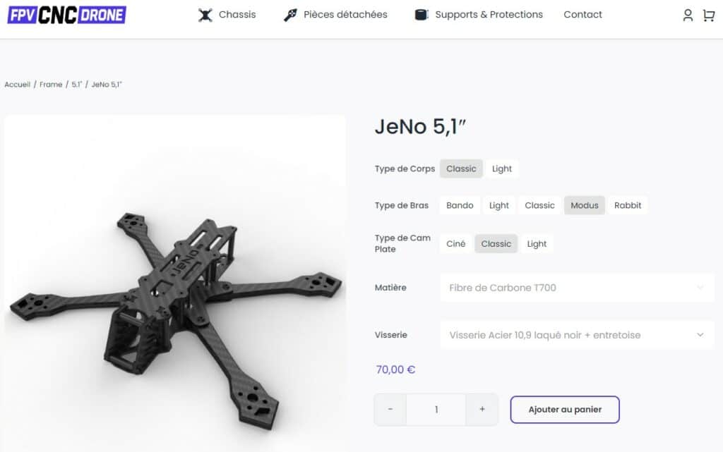 Site FPV CNC Drone (frame)